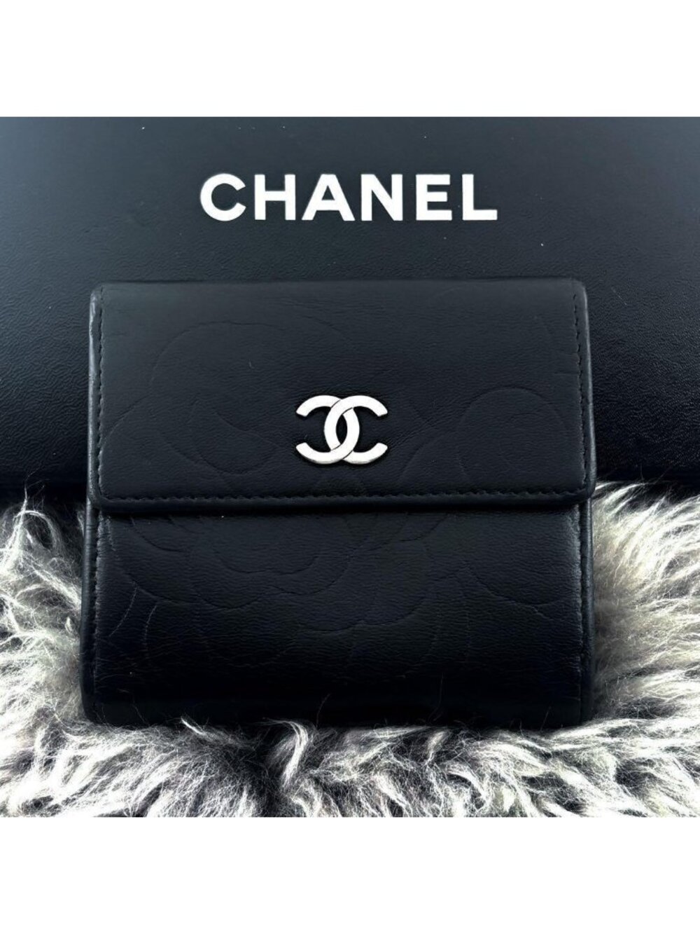 Chanel Wallet Camellia Hook Bifold